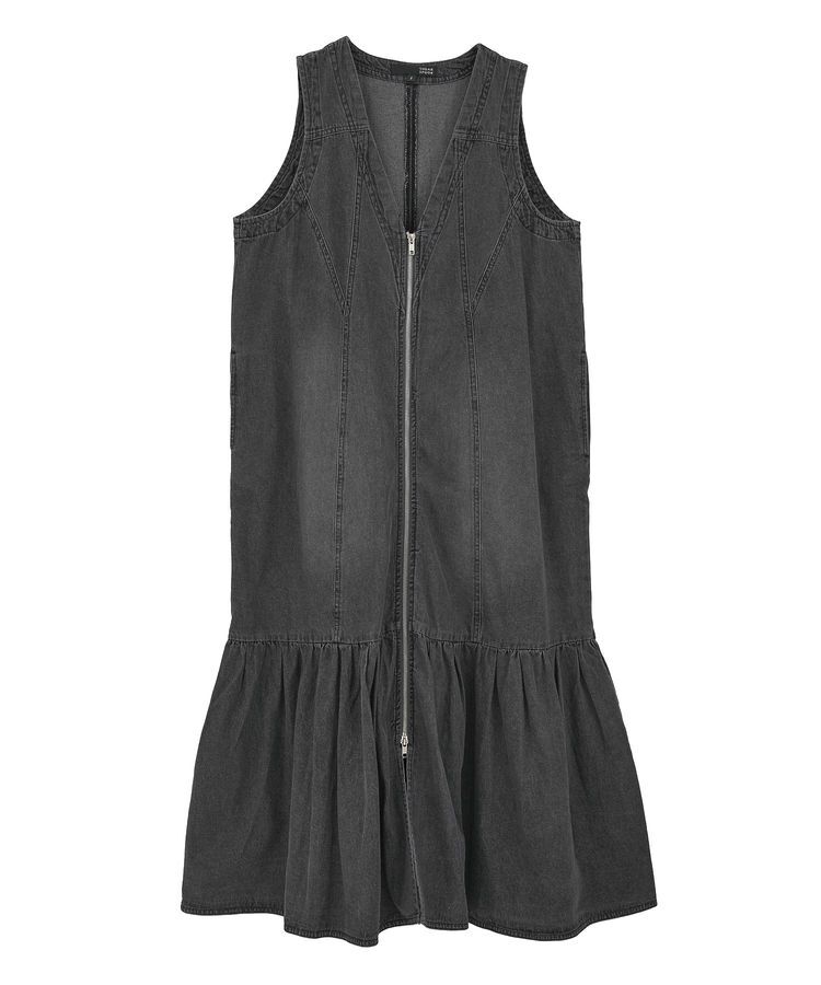 Green Parks「・SUGAR SPOON W-ZIPデニムロングワンピ」|ワンピース|