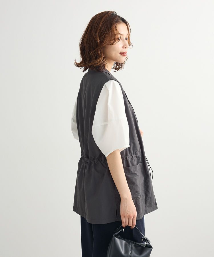 Green Parks「ウエストドロストナイロンベスト」|ベスト・ジレ|