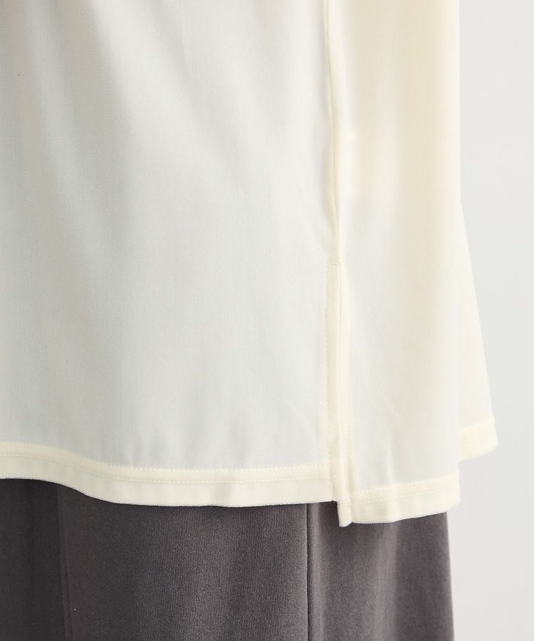 Green Parks「ベロアロゴフレンチスリーブチュニック」|チュニック|