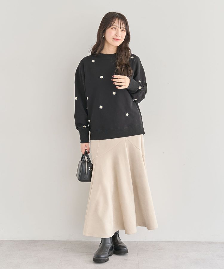 Green Parks「・swing by デイジー刺繍スウェット」|スウェット・ジャージ|