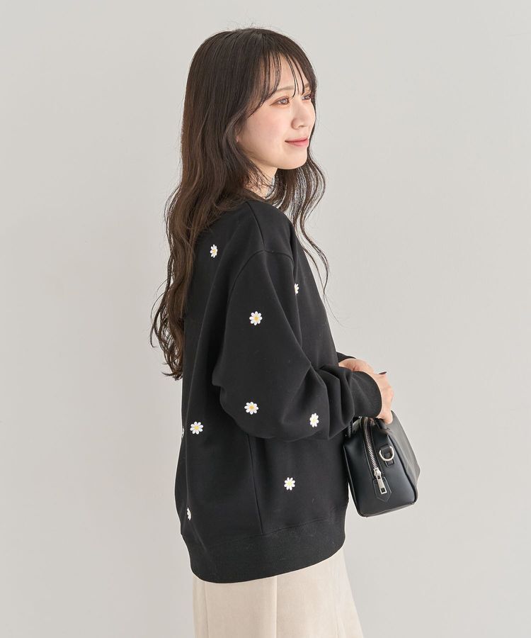 Green Parks「・swing by デイジー刺繍スウェット」|スウェット・ジャージ|