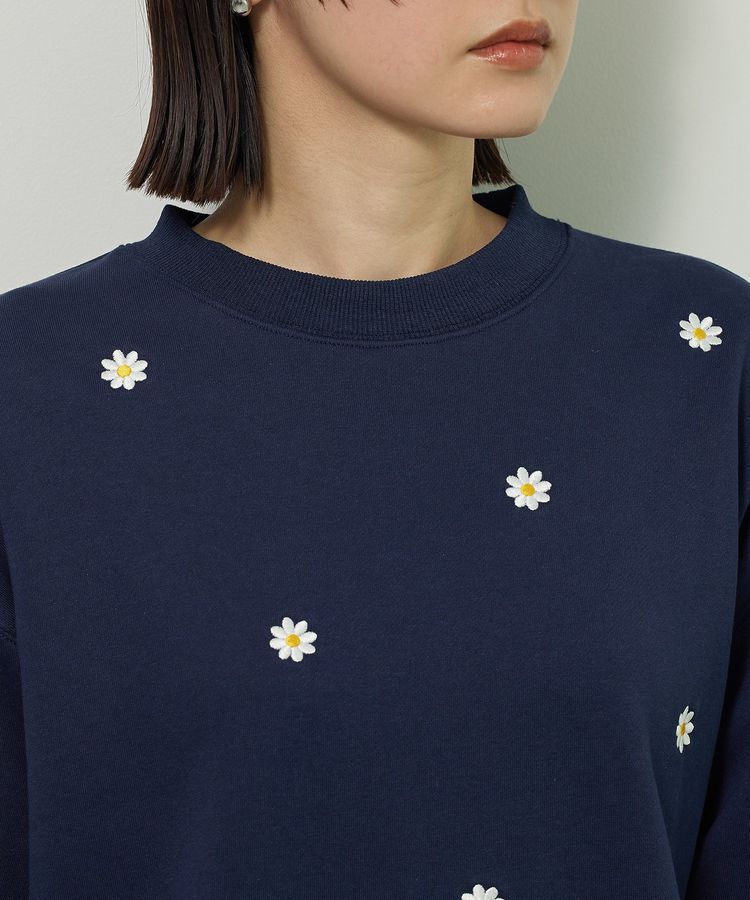 Green Parks「・swing by デイジー刺繍スウェット」|スウェット・ジャージ|