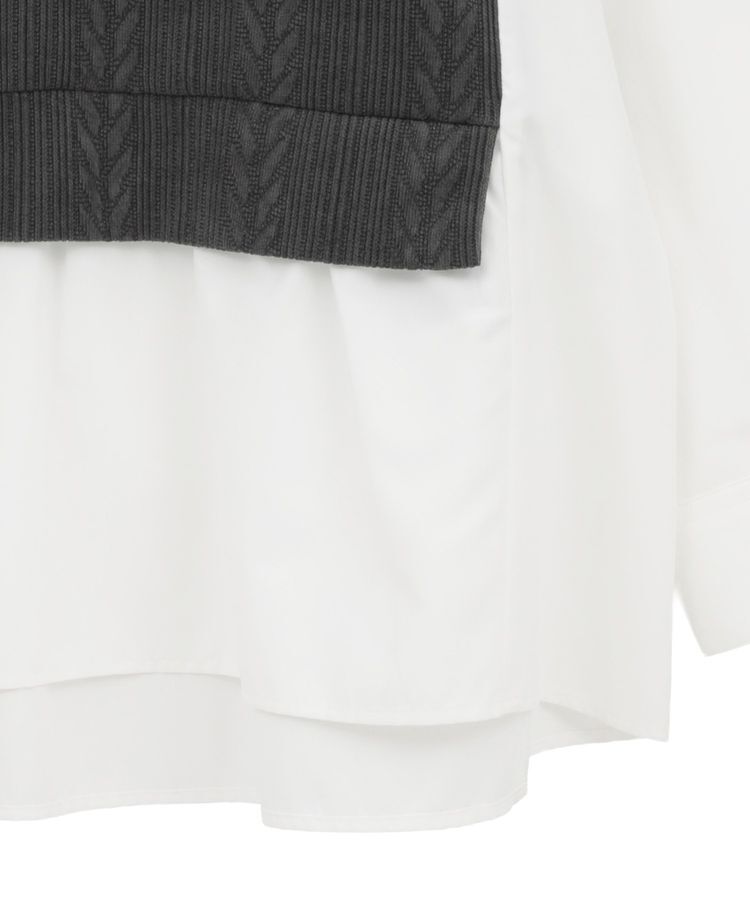 Green Parks「カットモールドッキングシャツチュニック」|チュニック|