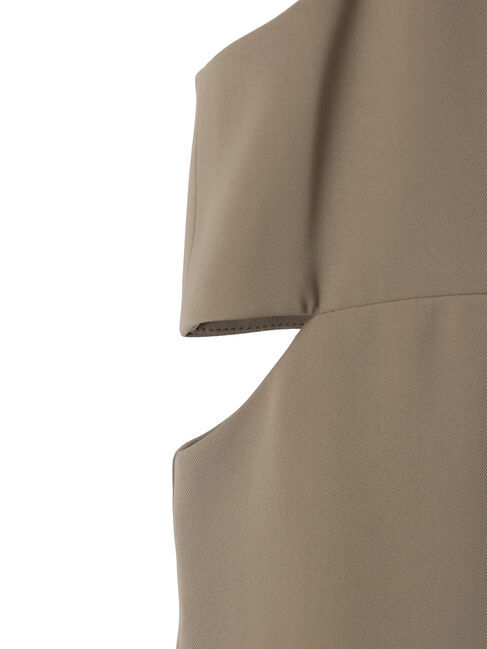 YECCA VECCA「サイドカットアウトキャミワンピース」|ワンピース|