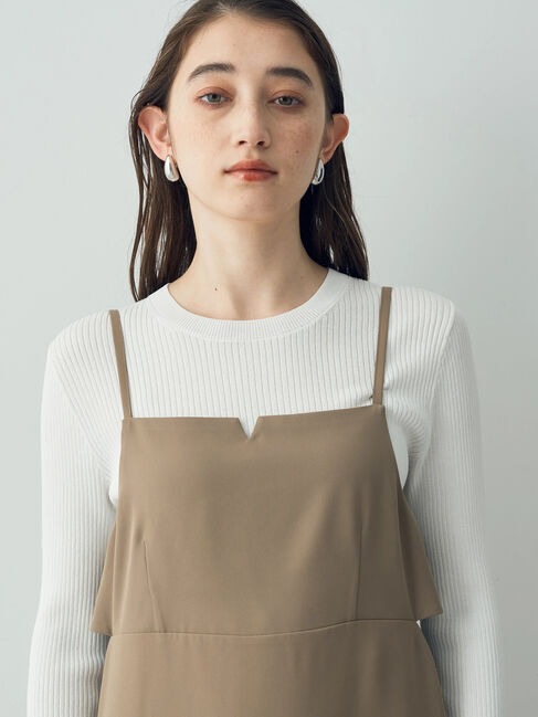 YECCA VECCA「サイドカットアウトキャミワンピース」|ワンピース|