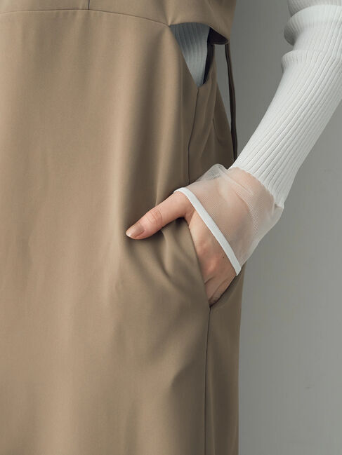 YECCA VECCA「サイドカットアウトキャミワンピース」|ワンピース|