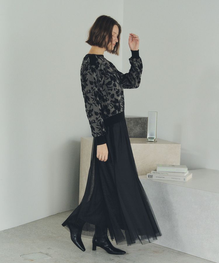 YECCA VECCA「レイヤードチュールマーメイドスカート」|スカート|