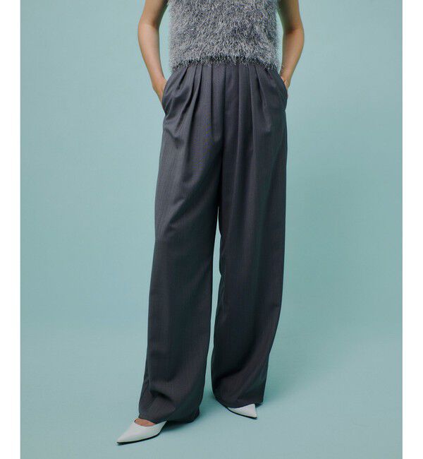 allureville「トリアセサイロタックパンツ」|スラックス|