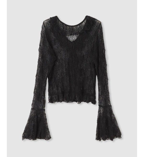 LOULOU WILLOUGHBY「【LOULOU WILLOUGHBY】レーシーカットプルオーバー」|Tシャツ・カットソー|