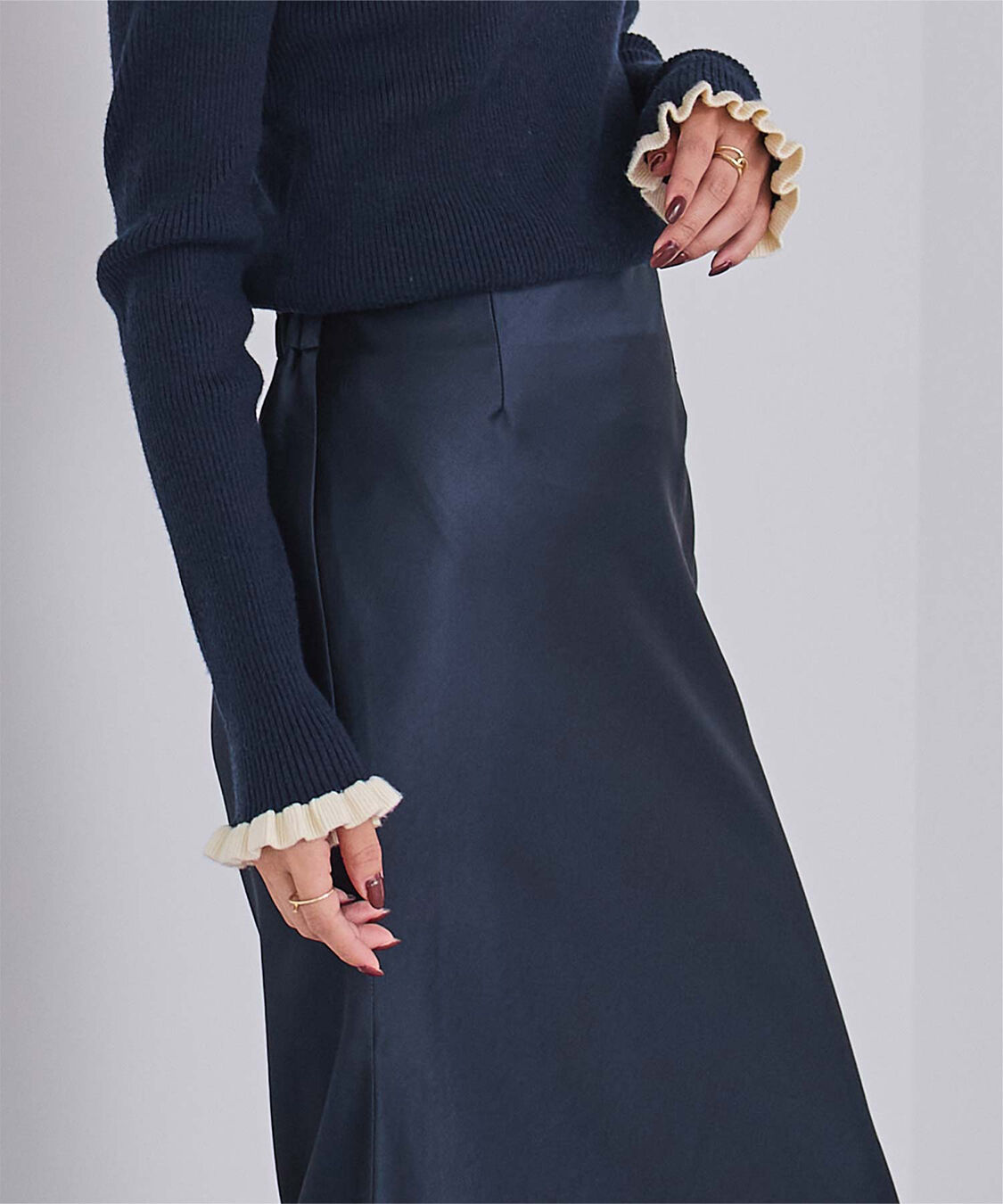 ur's「サテンマーメイドマキシスカート」|スカート|