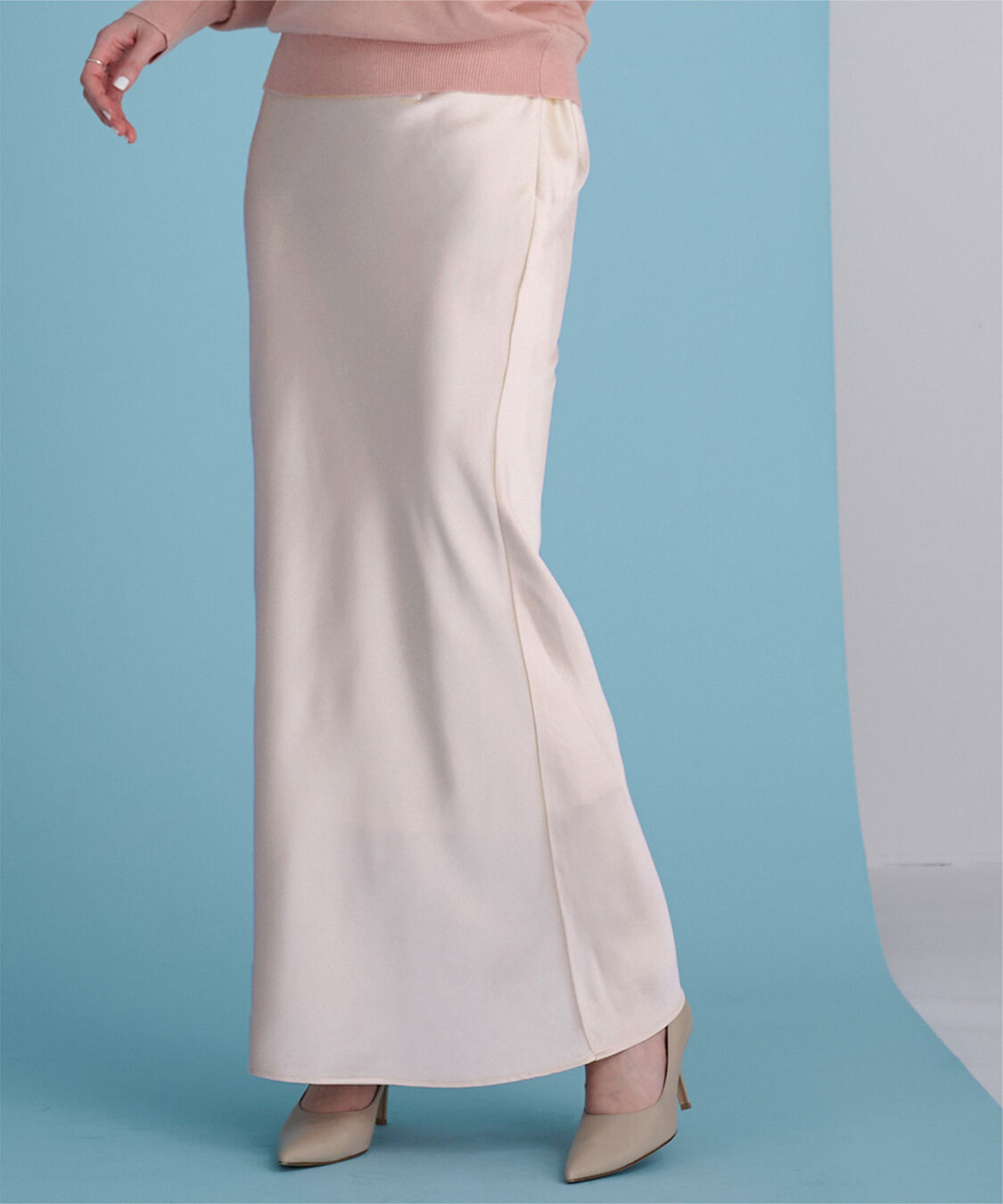 ur's「サテンマーメイドマキシスカート」|スカート|