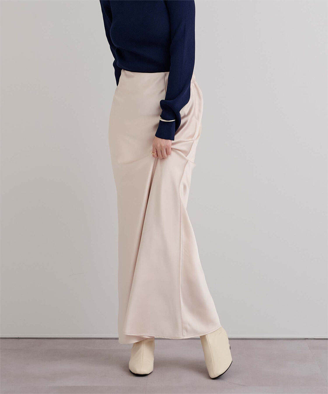ur's「サテンマーメイドマキシスカート」|スカート|