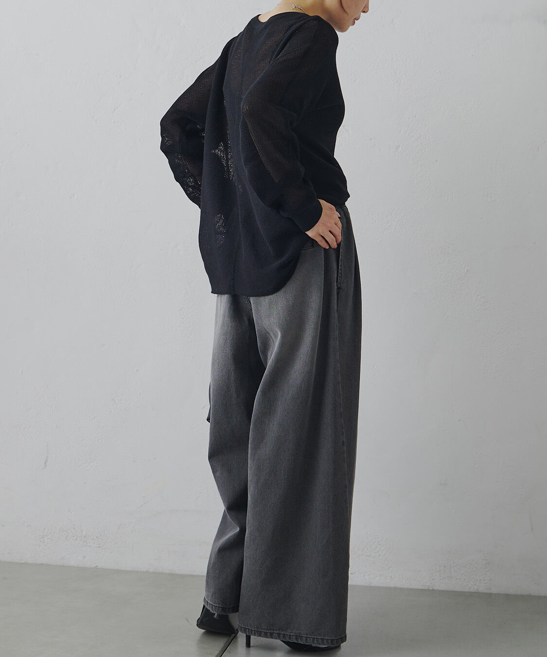  「ラッセルメッシュカットソー」|Tシャツ・カットソー|