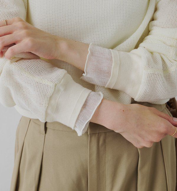  「ラッセルメッシュカットソー」|Tシャツ・カットソー|