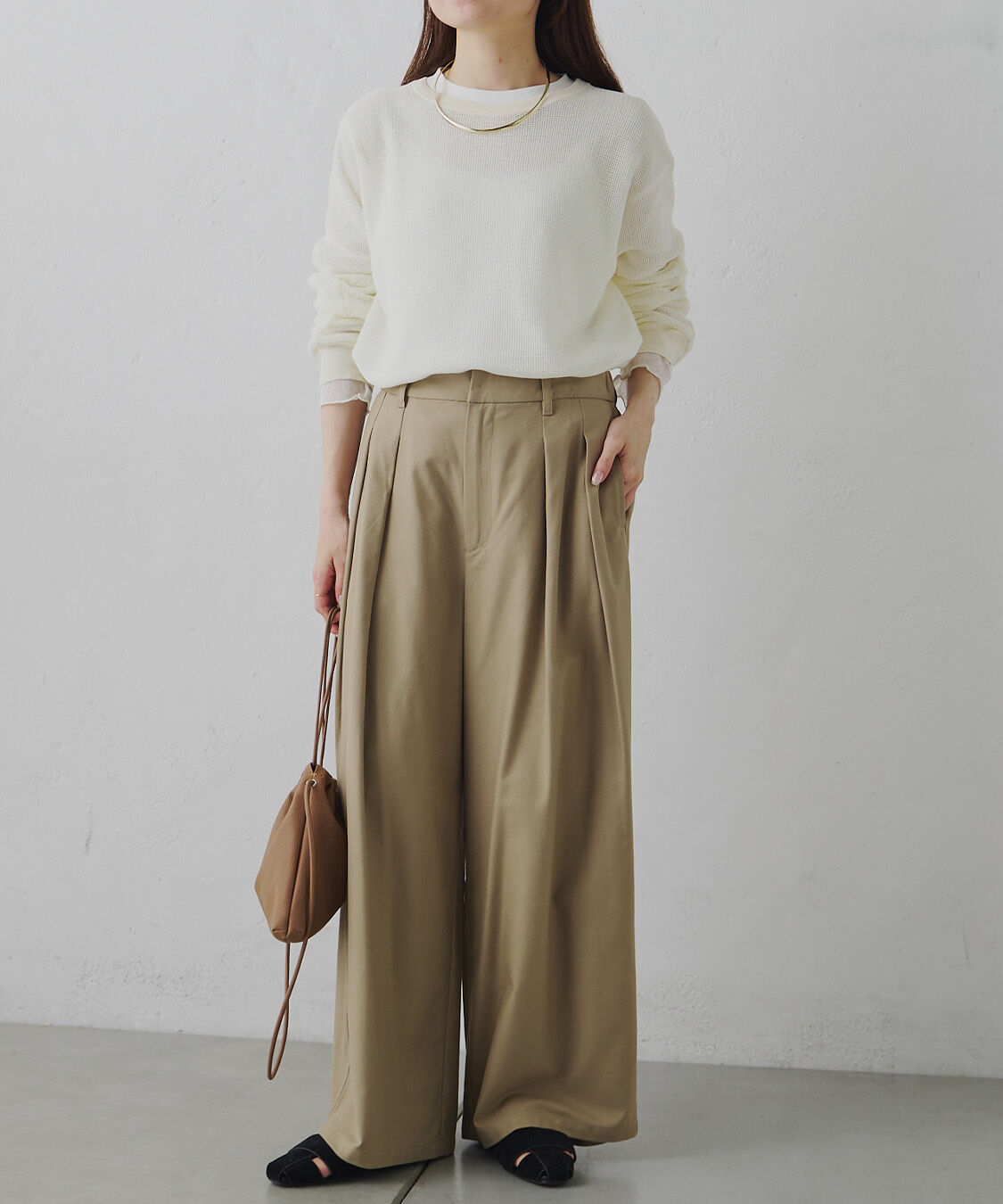  「ラッセルメッシュカットソー」|Tシャツ・カットソー|