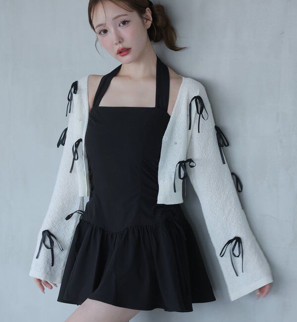  「リボンいっぱいカーディガン」|ニット・セーター|