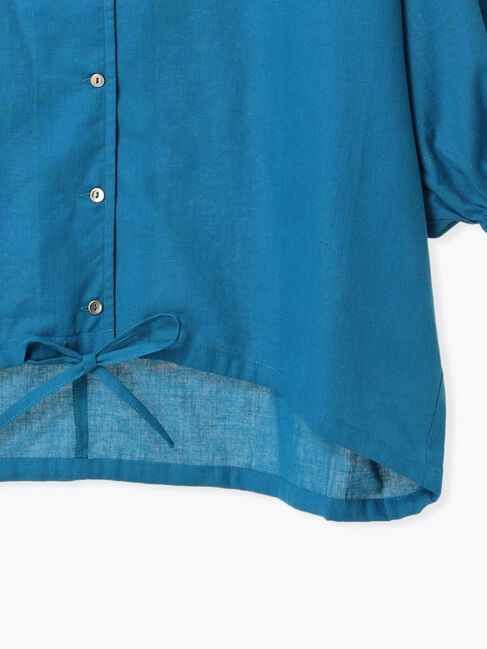 Lugnoncure「裾ドロスト綿麻ブラウス」|シャツ・ブラウス|