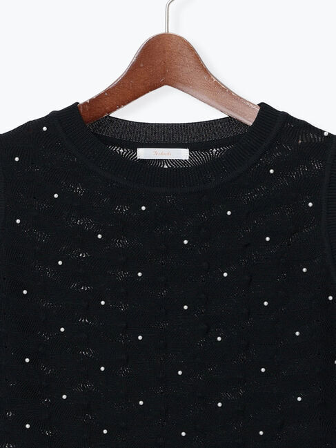 Te chichi「パールドットドリアン編みニット」|ニット・セーター|