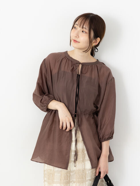 Te chichi TERRASSE「前後2WAYドロストチュニック」|シャツ・ブラウス|