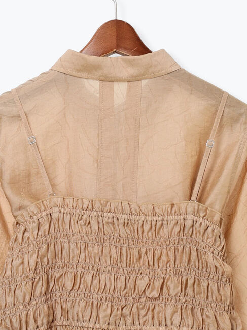 Te chichi TERRASSE「シアージャガードビスチェセットシャツ」|シャツ・ブラウス|