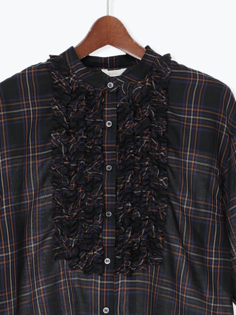 Te chichi「チェックフリルブラウス」|シャツ・ブラウス|