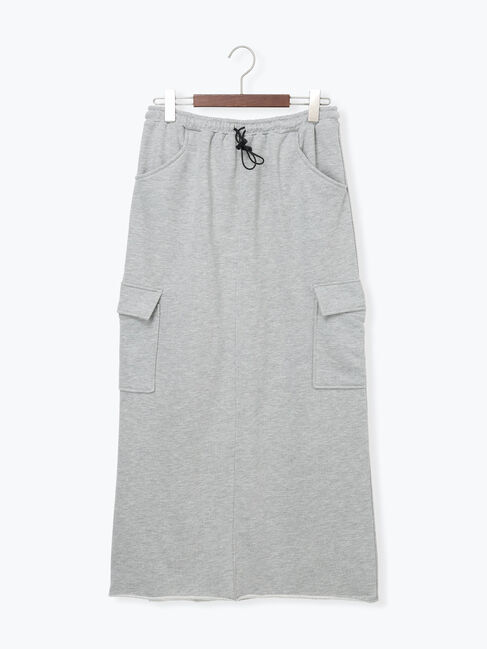 Te chichi TERRASSE「裏毛カーゴスカート」|スカート|グレー