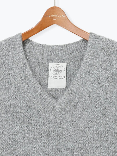 Lugnoncure「ラメ引き揃えニットベスト」|ニット・セーター|