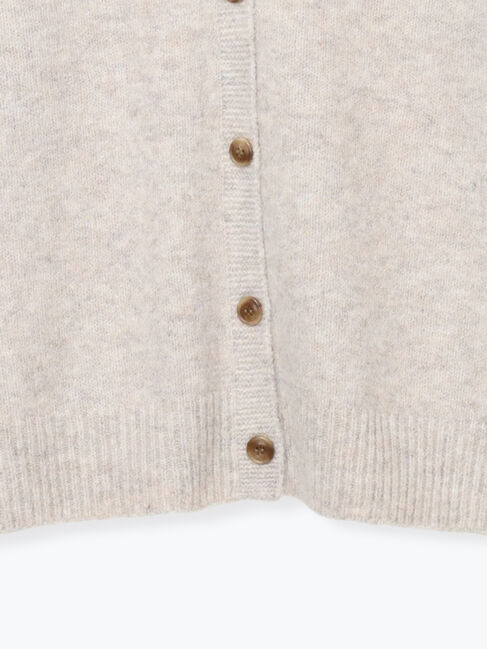 Lugnoncure「ウール混ふわふわVネックカーディガン」|カーディガン|