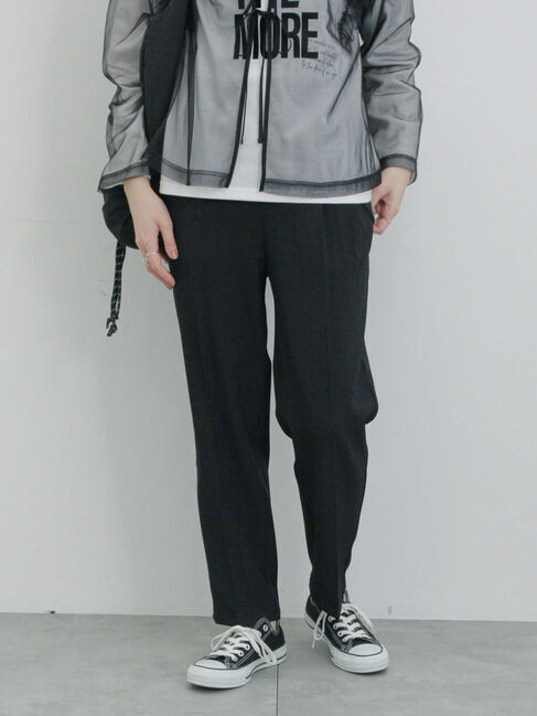 Samansa Mos2 blue「【イージーケア・吸水速乾】マルチスタイルテーパードパンツ」|その他|