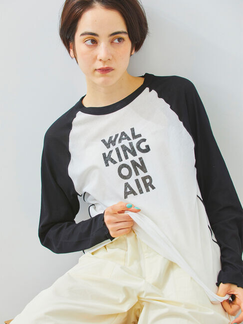 Samansa Mos2「シアーラグランロゴTシャツ」|Tシャツ・カットソー|