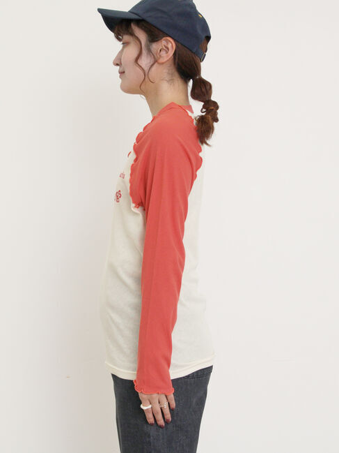 Samansa Mos2「シアーラグランロゴTシャツ」|Tシャツ・カットソー|