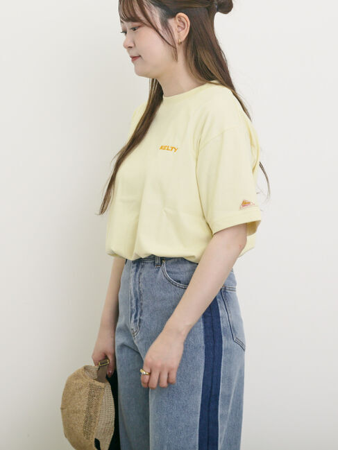 Samansa Mos2「【KELTY&times;Samansa Mos2】フラワープリントTシャツ」|Tシャツ・カットソー|