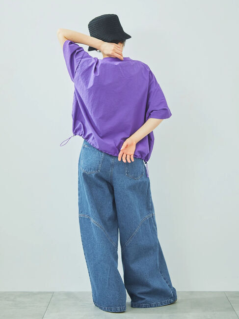 SM2「デニム/ツイル 切替ワイドパンツ」|その他|