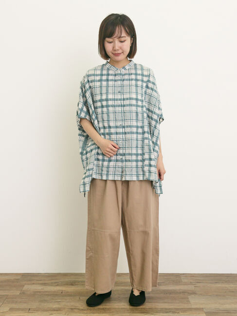 Samansa Mos2「製品染めバイオ加工切替パンツ」|その他|