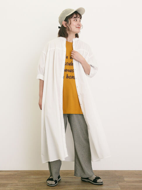 Samansa Mos2「レーヨン麻ゆるストレートパンツ」|その他|