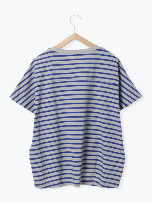 Samansa Mos2 blue「【USAコットン】アソートフレンチスリーブTシャツ」|Tシャツ・カットソー|