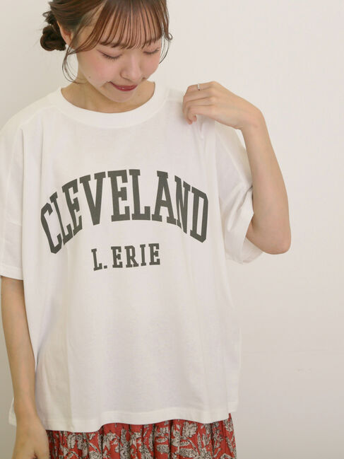 Samansa Mos2「ロゴアソートプリントゆるTシャツ」|Tシャツ・カットソー|