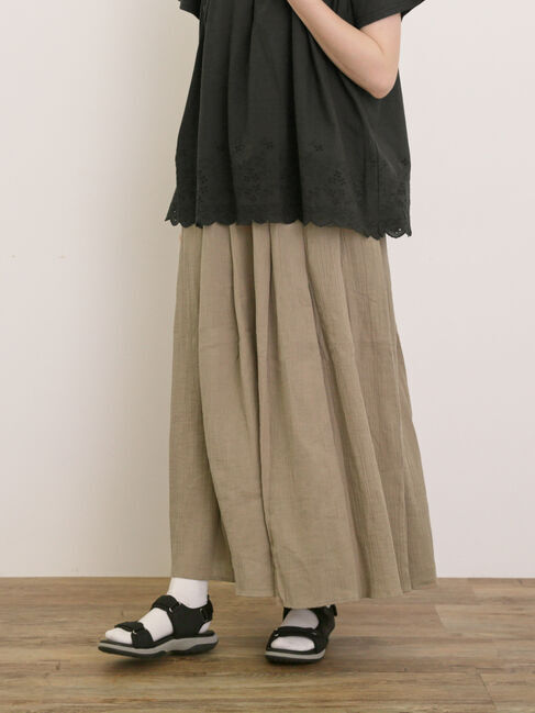 Samansa Mos2「【M/Lサイズ】◎楊柳ガウチョパンツ」|その他|