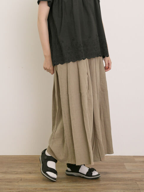 Samansa Mos2「【M/Lサイズ】◎楊柳ガウチョパンツ」|その他|