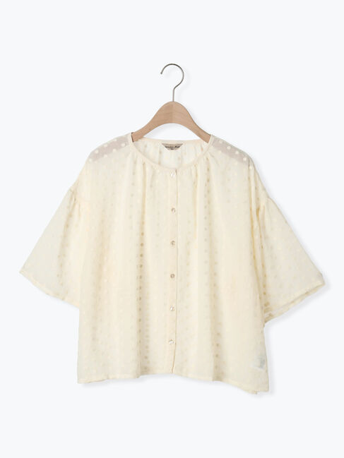 Samansa Mos2「シアー刺繍ブラウス」|シャツ・ブラウス|