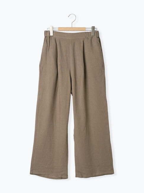 Samansa Mos2「【M/Lサイズ】レーヨン麻ゆるストレートパンツ」|その他|