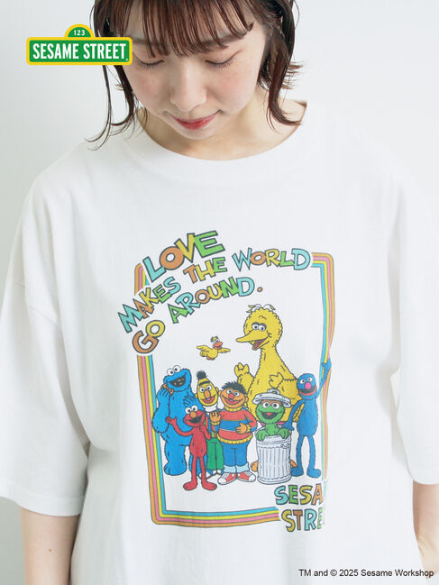 SM2「【SESAME STREET meets SM2】プリントアソートTシャツ」|Tシャツ・カットソー|オフホワイト
