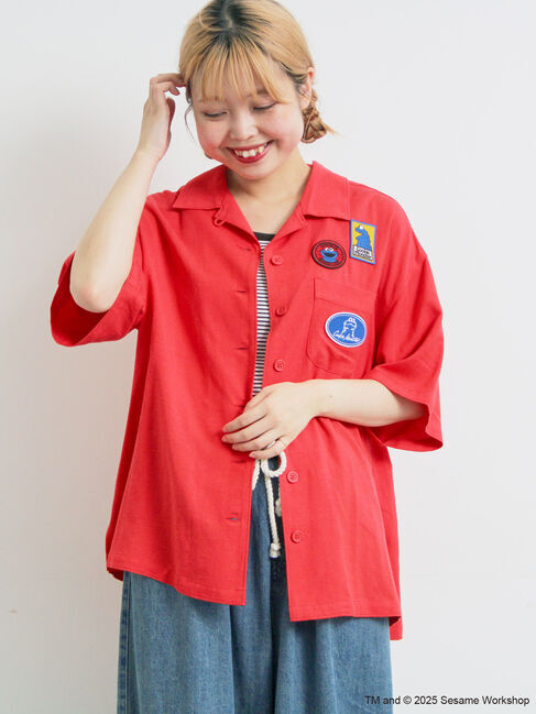 SM2「【SESAME STREET meets SM2】ワッペン付きボウリングシャツ」|シャツ・ブラウス|