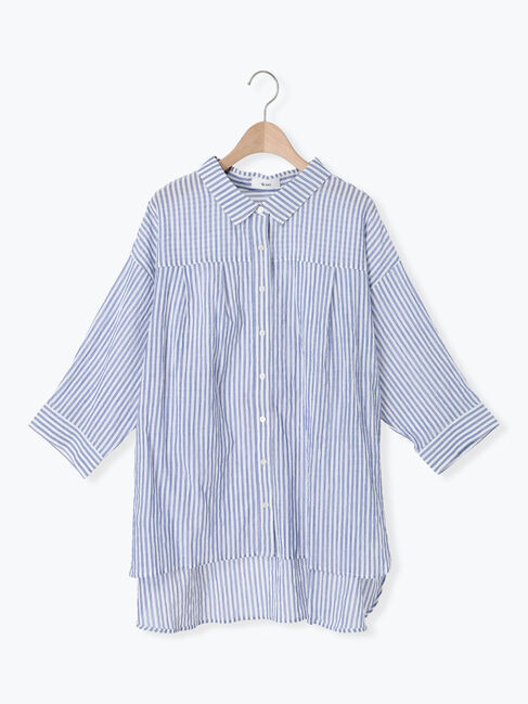 SM2「ストライプ柄七分袖シャツ」|シャツ・ブラウス|