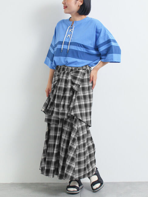SM2「シャツ巻き風チェックスカート」|スカート|