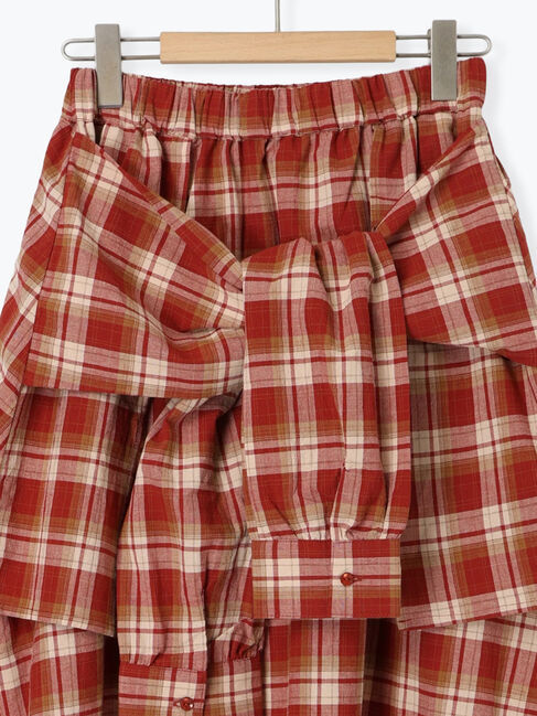 SM2「シャツ巻き風チェックスカート」|スカート|