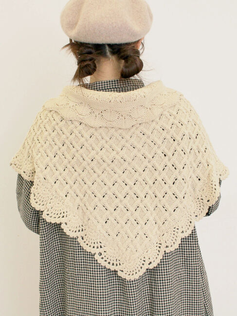 Samansa Mos2「トライアングルニットストール」|その他|