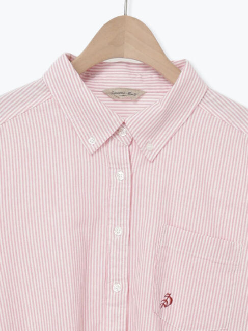 Samansa Mos2「ワンポイントロゴ刺繍シャツ」|シャツ・ブラウス|