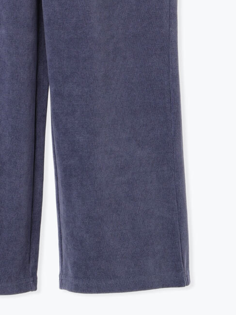 Samansa Mos2 blue「カットコールストレートパンツ」|その他|