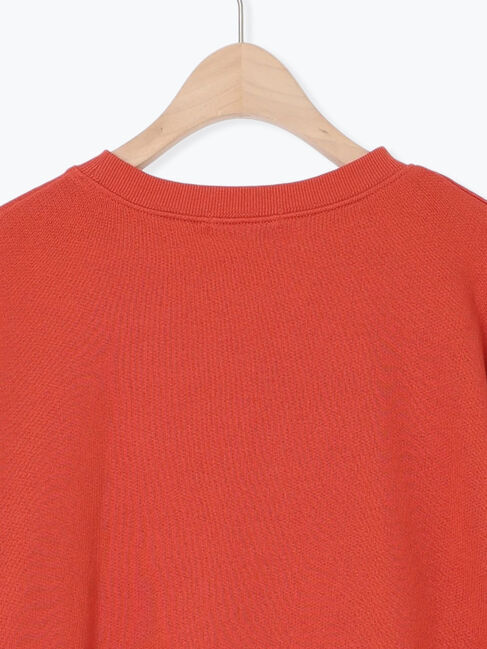 Samansa Mos2「飛び裏毛ざっくり刺繍ロゴスウェット」|Tシャツ・カットソー|